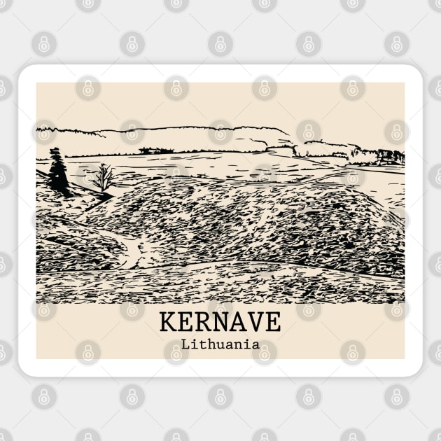 Kernavė - Lithuania Magnet by Lakeric